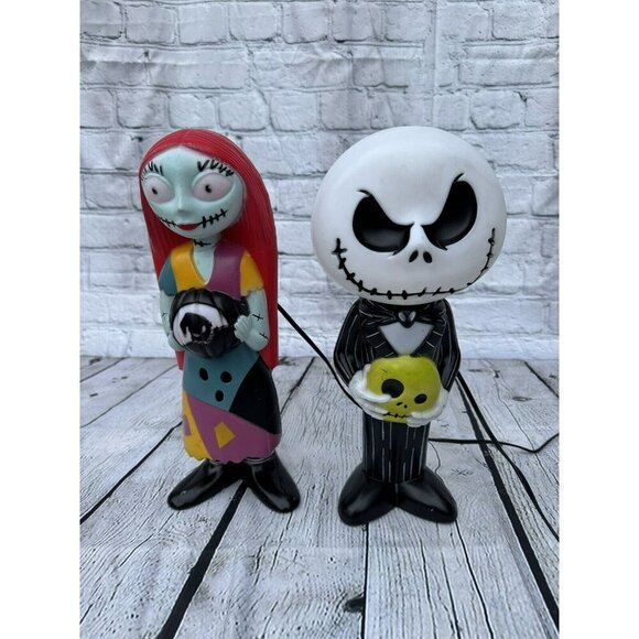 Nightmare Before Christmas Halloween Oogie Sally Jack Skellington Blow Mold Set - Picture 4 of 16